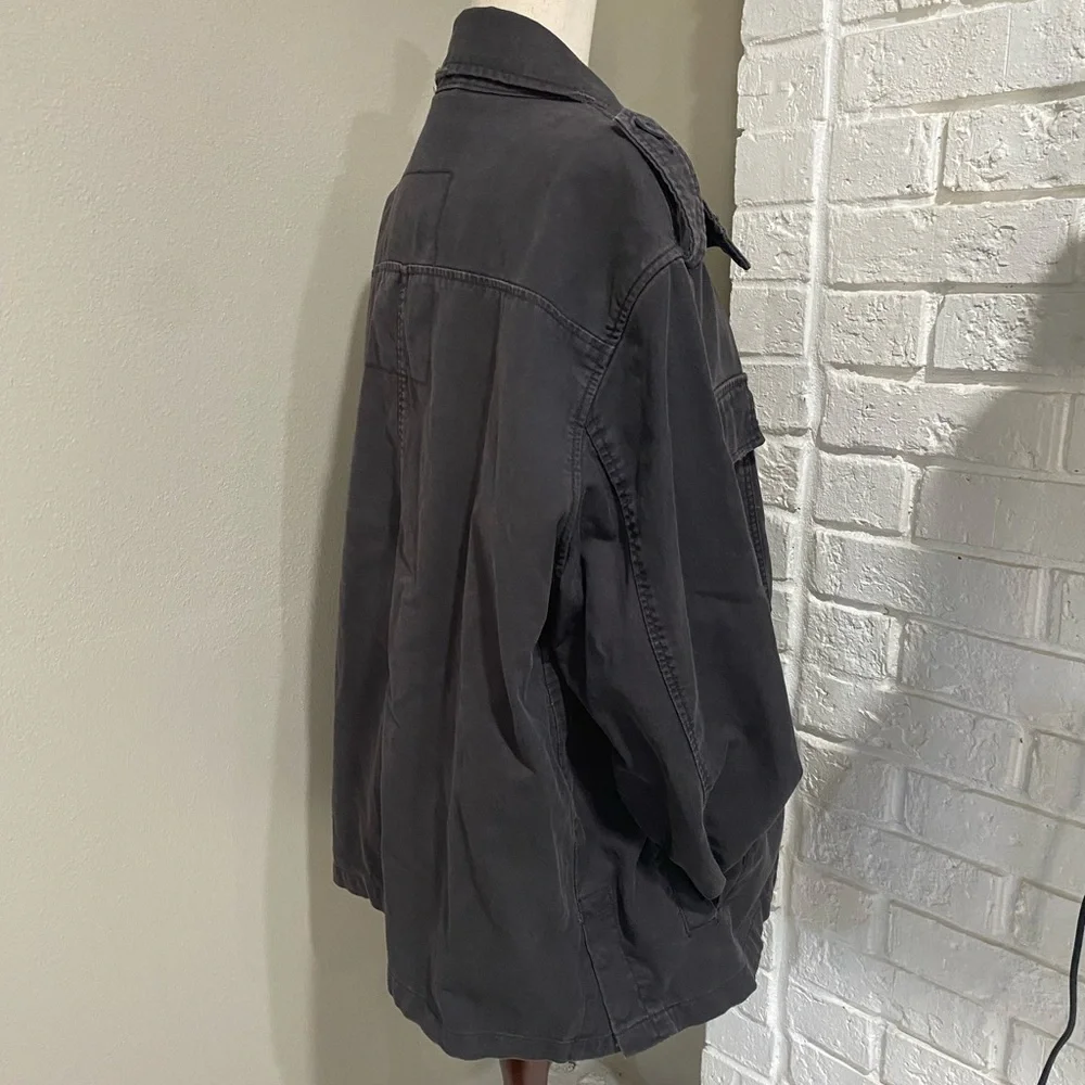 Men’s Old Navy Charcoal Military Jacket - Picture 4 of 5